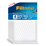 3M UA22-4 Filtrete 20x30x1 MPR 1900 MERV 13 Air Filter, 4Ct