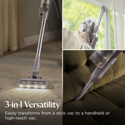 BISSELL PowerClean Corded Stick Vacuum with Tangle-Free Brush Roll, LED Headlights, 25-Foot Cord, Gray, 4221