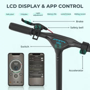 iScooter i9MAX Electric Scooter Adult, 500W Motor, 10
