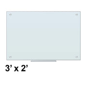 U Brands 120U00-01 Glass Dry-Erase Whiteboard 3' x 2'