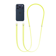 Apple Crossbody Strap, Neon Yellow, Adjustable Length 42.5-81.9 in, Compatible with iPhone 17 Series and Air, MGGE4LL/A