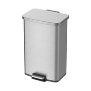 Better Homes & Gardens WM9188MT-50L 13.2 Gallon Rectangular Stainless Steel Trash Can, Silver