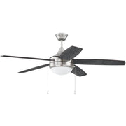 Fanimation FPD7912BBN-52BL-LK Levon Custom 52-in Brushed Nickel LED Indoor/Outdoor Ceiling Fan with Remote (8-Blade)