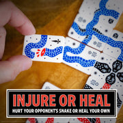 USAopoly Snakes of Wrath Tile Laying Strategy Board Game, Abstract Two Player Tactical Duel, Double-Sided Tiles, Fast Playtime, Ages 10+, PA203-953-002600-12