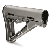 Magpul CTR Carbine Rifle Stock, Mil-Spec, Gray, Polymer, Ambidextrous QD Sling Mount, MAG310-GRY