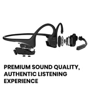 AfterShokz ASC100BK OpenComm Bone Conduction Bluetooth Headset With Microphone - Black