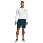 Under Armour HeatGear Compression Long-Sleeve Shirt - White/Black - LT