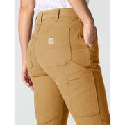 Carhartt Women's Rugged Flex Relaxed Fit Canvas Work Utility Pants, Carhartt Brown, Size 10 Short, 105113-BRN-10S