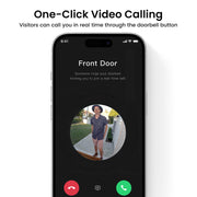 AOSU V8E2CA11 2K /3MP Wireless Doorbell Camera with Chime  Head-to-Toe View Video Doorbell  Smart Parcel Detection  2 Way Audio  Night Vision