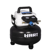Hart 6 Gallon 1.5 HP Pancake Air Compressor - Oil-free Pump