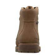 Lugz Work Women's Steel Toe Work Boots, Slip-Resistant Synthetic Nubuck, Brown, Ankle-High, Lace-Up, Size 11