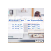 Brother TN-315M DCP-9050 9055 9270 HL-4140 4150 4570 MFC-9460 9465 9560 9970 Toner Cartridge (Magenta)
