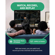 Tablo TF1282B-AN-01-CN 4th Gen 2-Tuner Over-The-Air (OTA) DVR + 35-Mile Indoor TV Antenna - Watch, Pause & Record Live TV, News, Sports & Movies Throughout Your Home Over Wi-Fi - 50+ Hrs Recording - No Subscriptions