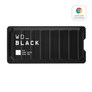 WD_BLACK P40 Game Drive External Solid State Drive, 1TB, USB 3.2 Gen 2x2, Black, RGB Lighting, Portable SSD for Gaming Consoles and PC