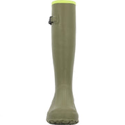 The Original Muck Boot Company Harvester Tall Men's Waterproof Rubber Work Boot, Olive and Lime, 18 in Height, MRBM300S