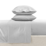 Hotel Style HS5401325722-17 4-Piece 600 Thread Count Grey Egyptian Cotton Bed Sheet Set, Queen - Deep Pocket