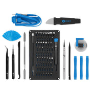 iFixit IF145-307-4 Pro Tech Toolkit Electronics Repair Kit, 64-Piece Precision Bit Driver Set, Magnetic Case, Anti-Static Wristband, Blue