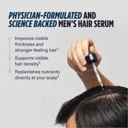 Nutrafol Men Hair Growth Supplement and Lightweight Densifying Serum with Ashwagandha Exosomes, 1.7 fl oz NTF11814