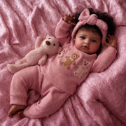 RSG Realistic Sweet Gallery Lifelike Reborn Baby Doll, 17 Inch, Full Body Cloth, Poseable Limbs, Includes Pacifier, Nursing Bottle, Clothes Set, Gift Box