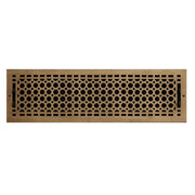 Signature Hardware SH551177AB HV-1016-630-AB Brass Wall Pre-Drilled Register w/Damper - 6