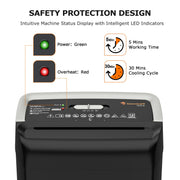 Bonsaii 12-Sheet Cross Cut Paper Shredder with 5.4-Gallon Wastebasket, Level P-4 Security, Corded Electric, C279-A