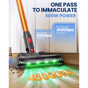 Zynet Cordless Stick Vacuum Cleaner, 40KPA Suction, 40-Min Runtime, LED Display, Lightweight Self-Standing, Multi-Functional for Pet Hair and Hard Floors, S8