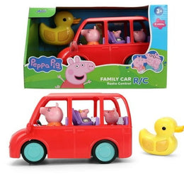 Jada Peppa Pig Family Car R/C Easy-to-Use Remote Control 3 Non-Removable Figures Ages 3+