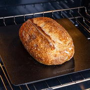 Brod & Taylor Bread Steel Max Baking Sheet, 14 in x 14 in x 0.15 in, Flax Oil Coated Non-Stick Steel, Black, SC-811
