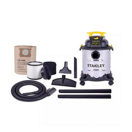 Stanley 6 Gallon Wet/Dry Vacuum 5.0- Peak HP - Stainless Steel