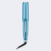 BaBylissPRO Nano Titanium Compact Ionic Deep Waver Hair Waving Iron, Blue, 3 Heat Settings, Ultra-Lightweight Design, BNTMDWUC