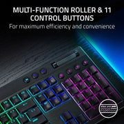 Razer BlackWidow V4 Low-Profile HyperSpeed Wireless Gaming Keyboard, Orange Mechanical Switches, Full Size, Black, RZ03-05270900-R3U1
