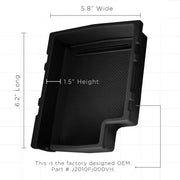 OxGord Center Console Organizer for 2012-2016 Subaru Impreza and CrossTrek, Durable Black ABS Insert Mount CCIO-SBIC-1217