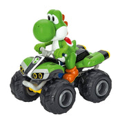 Carrera RC Mario Kart Yoshi Quad Remote Control Car, 1:20 Scale, Rechargeable USB-C Battery, 2.4 GHz, Off-Road Performance, Green, 370200971