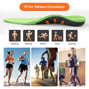Okaka Heavy Duty Support Insole Arch Support, Shoe Insert Orthotics for Flat Feet (Men/ Women, S)