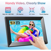 Lvelia TC0025 10.1 inch Wifi Digital Photo Picture Frame with 32GB Storage