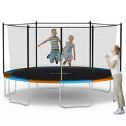 GVDV Outdoor Trampoline, 14' Backyard Recreational Trampoline with Enclosure for Kids & Adults