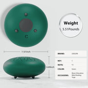 Lidguni 12 Inch Tongue Pan Drum, 15-Note C Major Rain Drum, Green