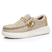 Blikcon Boys Girls Slip-On Casual Boat Shoes Light-Weight Lace Up Loafers Brown 5 Big Kid