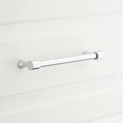 SIGNATURE HARDWARE 479483 3 3/4 SOLID BRASS CABINET PULL POLISHED CHROME