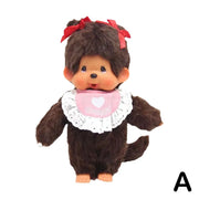 Happy Shopping Monchhichi Couple Plush Toy, 20cm Standing Posture, Sportswear Design, Soft PP Cotton, Transformable Plush Doll