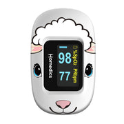 Homedics Luca The Lamb Childrens Pulse Oximeter, Child Finger Size, Backlit Multi-Color Display, Portable, Lightweight