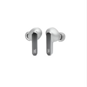 JBL JBLLIVEPRO2TWSSLAM Live Pro 2 Wireless Earbuds, True Adaptive Noise Cancelling, 40 Hours Playback, Wireless Charging, 6 Microphones, IPX5 Water Resistant, Silver