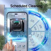 Wybot C1 Cordless Robotic Pool Cleaner for Inground Pools/Above Ground Pool 4-in-1 Wall & Waterline Cleaning