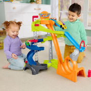 Little People HWB37 Hot Wheels Spiral Stunt Speedway Toddler Race Track Playset