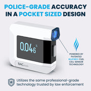 BACtrack C8 Personal Breathalyzer, Professional-Grade Accuracy, Portable, White, Bluetooth Connectivity, BT-C8