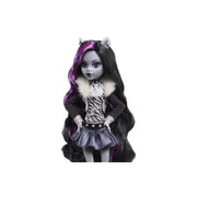 Mattel HKN28 Monster High Clawdeen Wolf Doll with Posters, Black/White