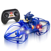 NKOK Sonic RC HoverBike Remote Control Hovercraft Toy, 2.4GHz, Gyro Stabilized Altitude Hold, Auto Takeoff and Landing, Multi-Speed Stunt Flip, USB Rechargeable, Ages 6+, 18811