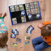Hmchdler Trading Cards Binder, 360 Card Capacity, 9 Pockets Per Page, Blue or Black
