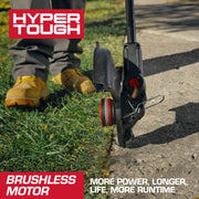 Hyper Tough 20V Brushless Cordless 12 in Trimmer and 120 CFM Blower Combo Kit with 20V Max 2.0Ah Battery