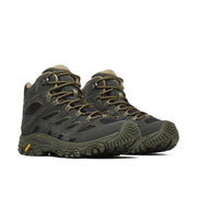 Merrell J00003598 Moab 3 Mid Waterproof Hiking Boots for Men, Black/Beluga, Size: 12M